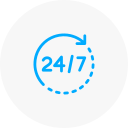 24時間サポート